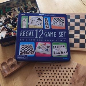SOLID WOOD 12 GAME SET by REGAL🤗